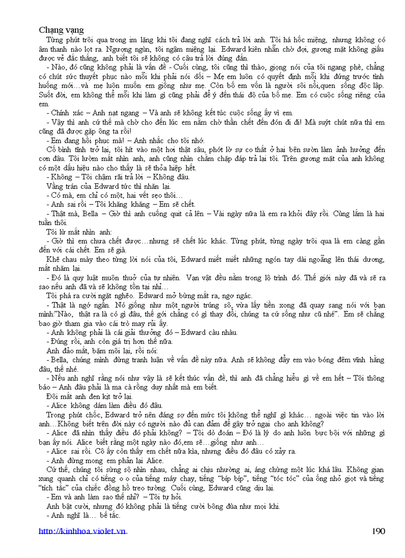 image for page Chạng vạng Tiểu thuyết