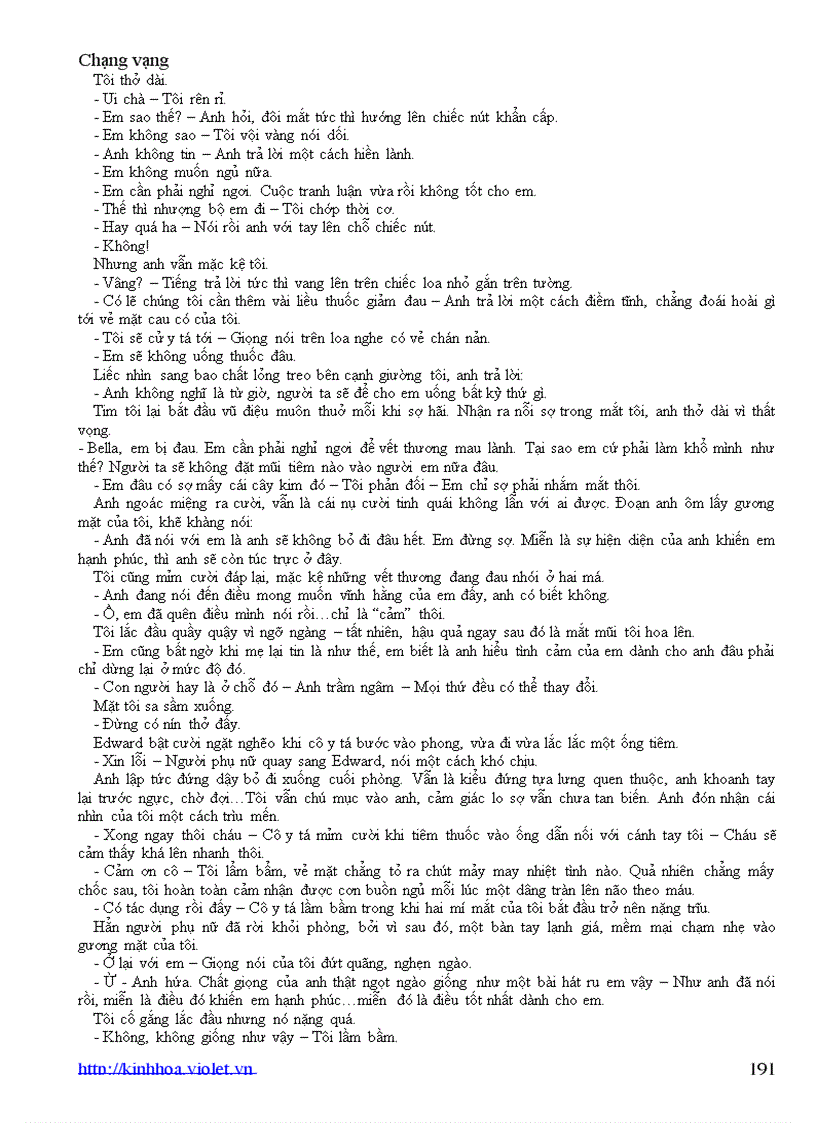 image for page Chạng vạng Tiểu thuyết