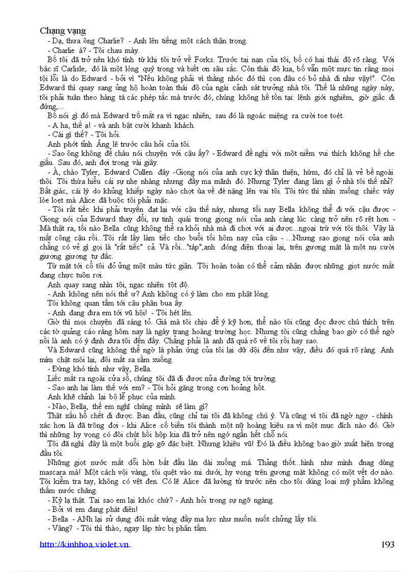 image for page Chạng vạng Tiểu thuyết