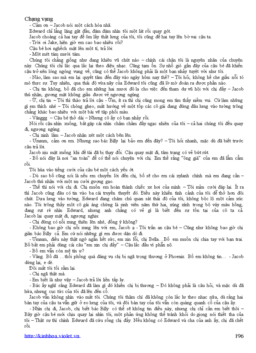 image for page Chạng vạng Tiểu thuyết