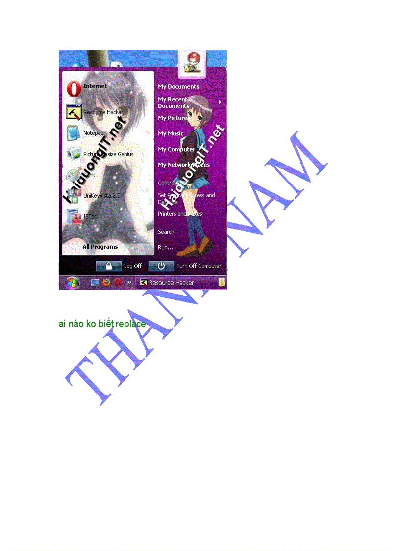 image for page Chèn ảnh trong start menu