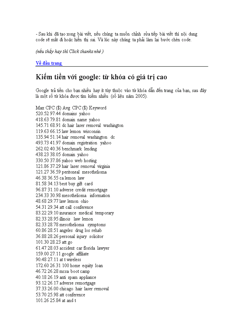 image for page Chèn code vào blog Violet một cách an toàn doc