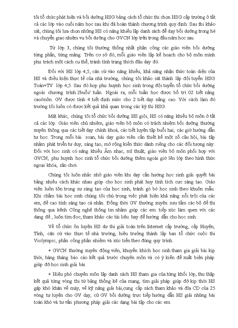 image for page Chỉ đạo công tác bồi dưỡng học sinh giỏi ở trường Tiểu học thị trấn Hải Lăng