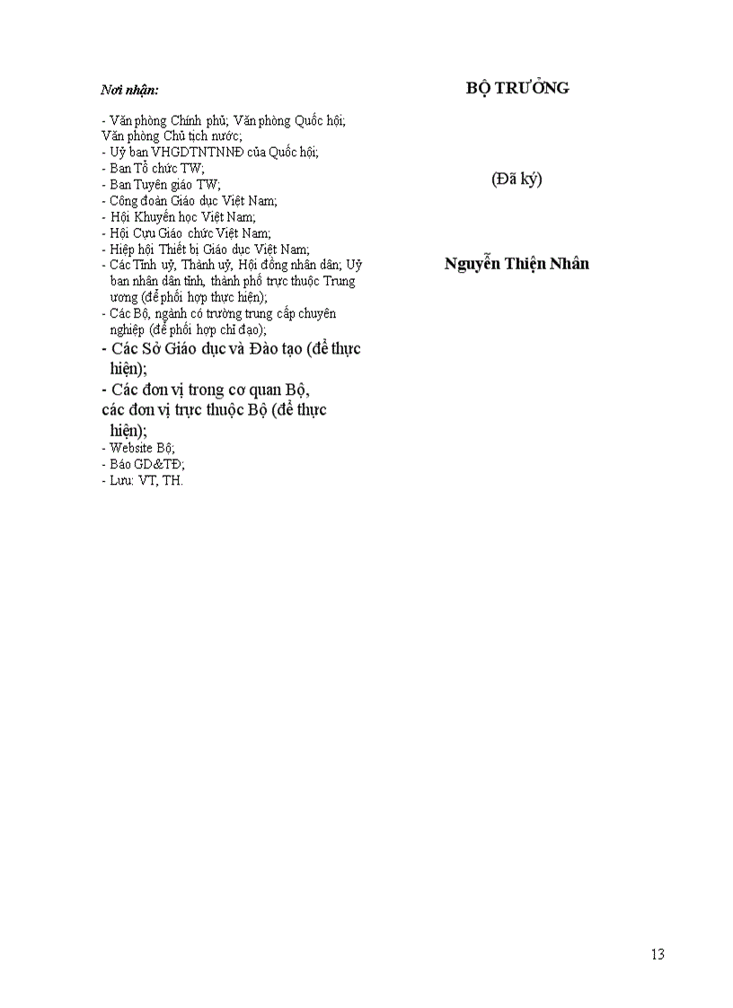 image for page Chỉ thị về nhiệm vụ trong tâm của Bộ GD ĐT năm học 2009 2010