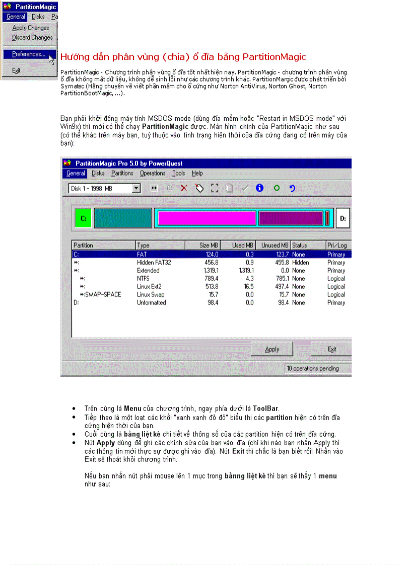 image for page Chia ổ cứng
