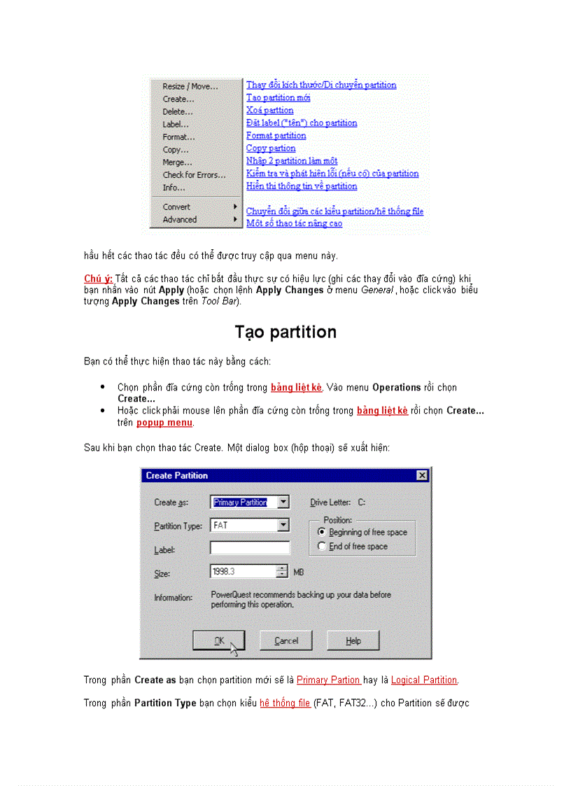 image for page Chia ổ cứng
