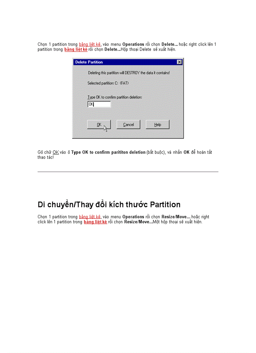 image for page Chia ổ cứng