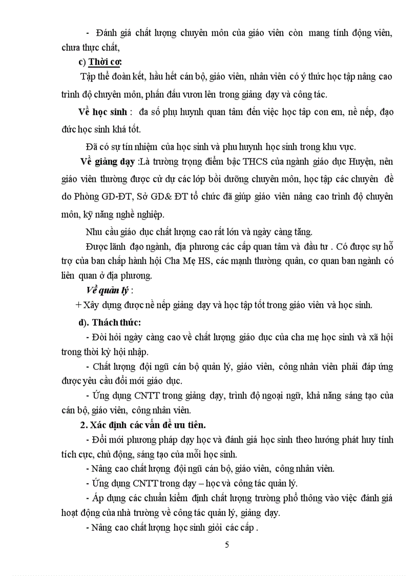 image for page Chiến lược phát triển của trường