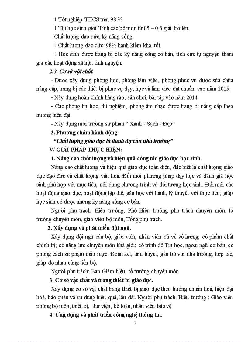 image for page Chiến lược phát triển của trường