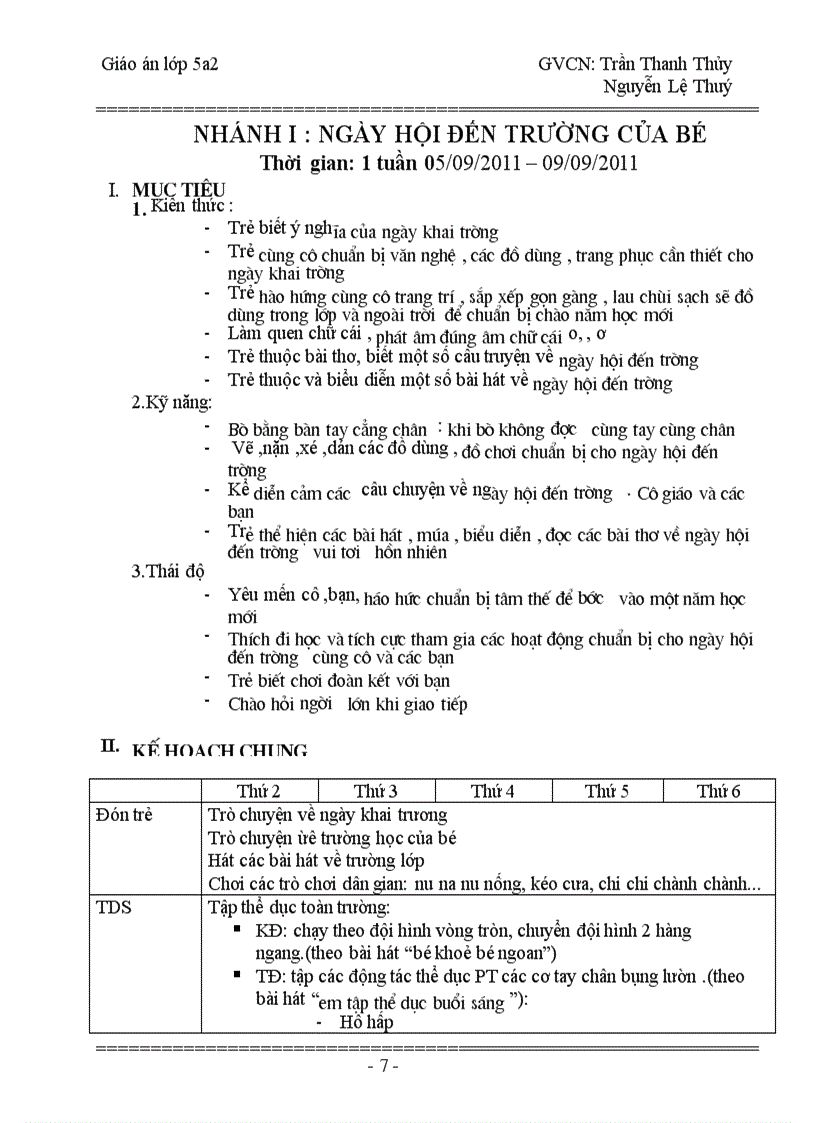 image for page Chủ đề trường mầm non