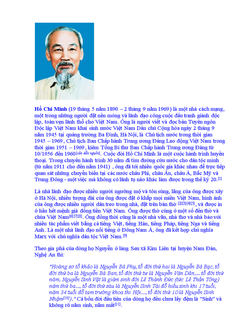 image for page Chủ tịch Hồ Chí Minh