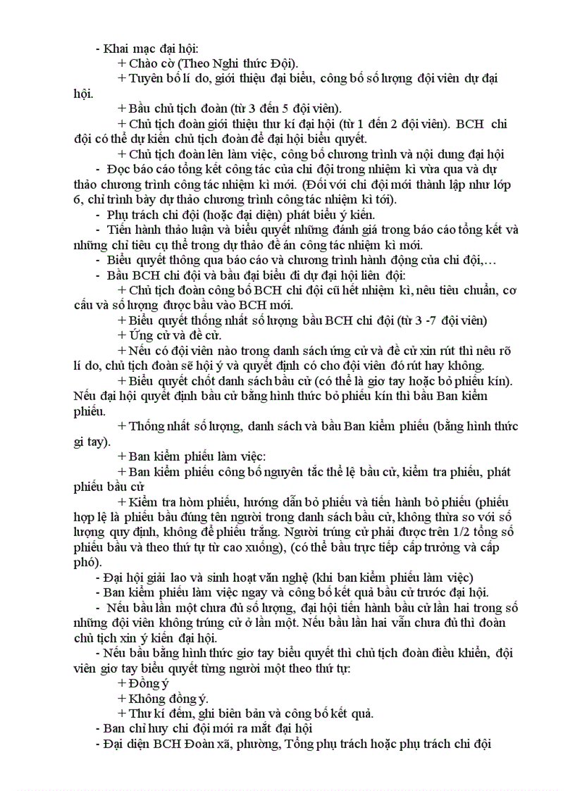 image for page Chuan bi va chuong trinh dai hoi doi