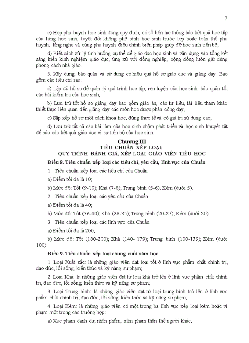 image for page Chuân GV TH