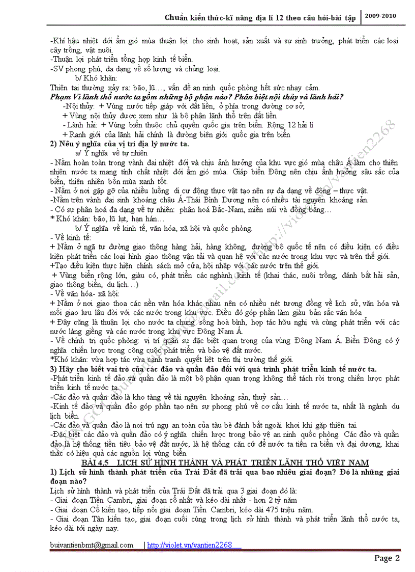 image for page Chuẩn kiến thức kĩ năng Địa lí 12 theo câu hỏi