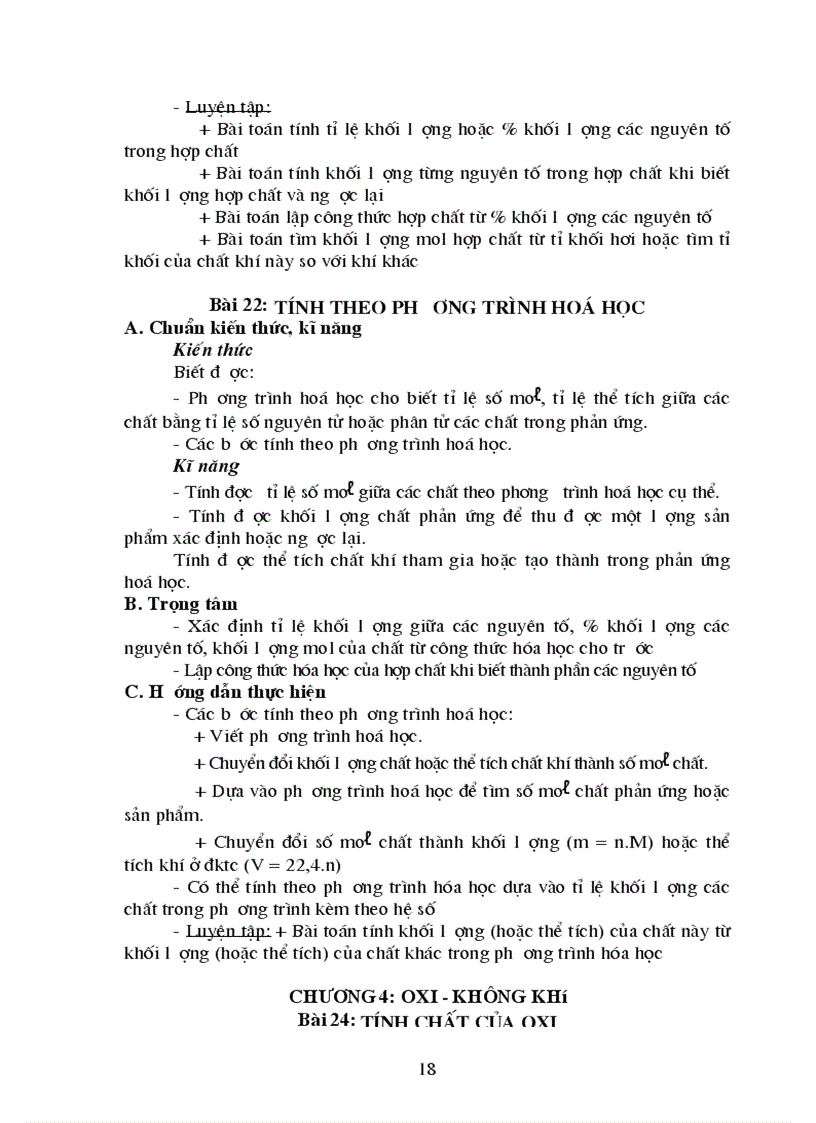 image for page Chuẩn kt kn hóa 8