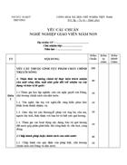 Chuẩn nghề nghiệp giáo viên mầm non