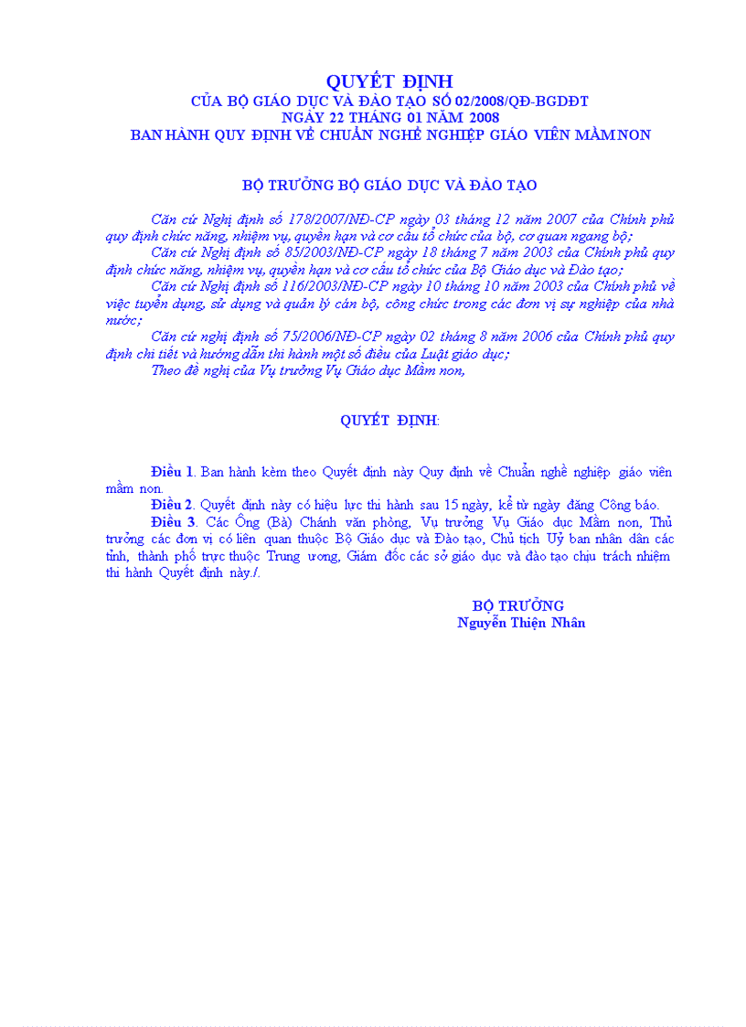 image for page Chuẩn nghề nghiệp Giáo viên