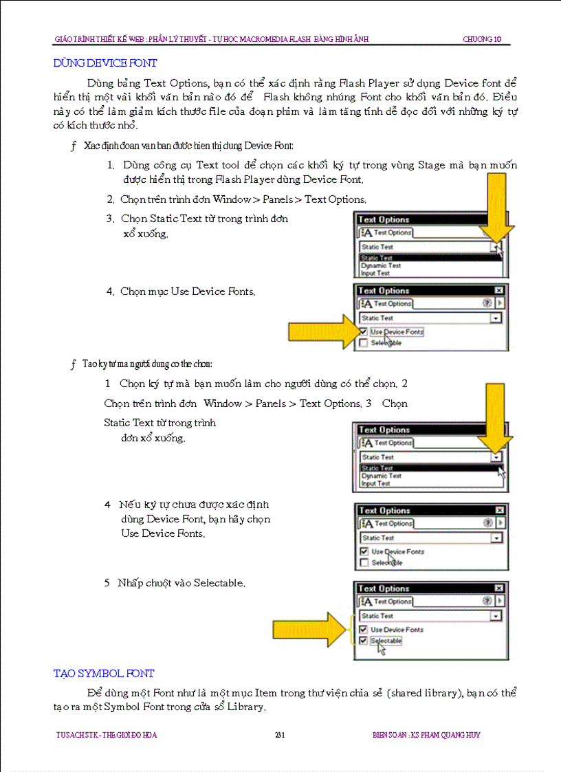 image for page Chuong 10 Cach dung ki tu nhap trong Flash