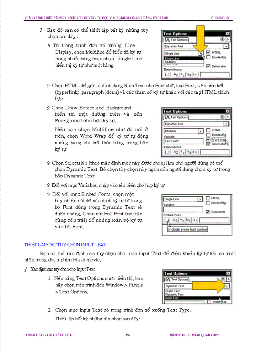 image for page Chuong 10 Cach dung ki tu nhap trong Flash