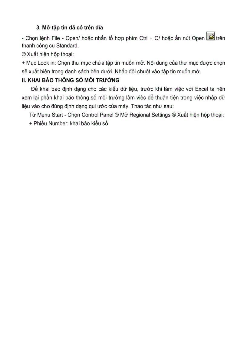 image for page Chương 2 Excel