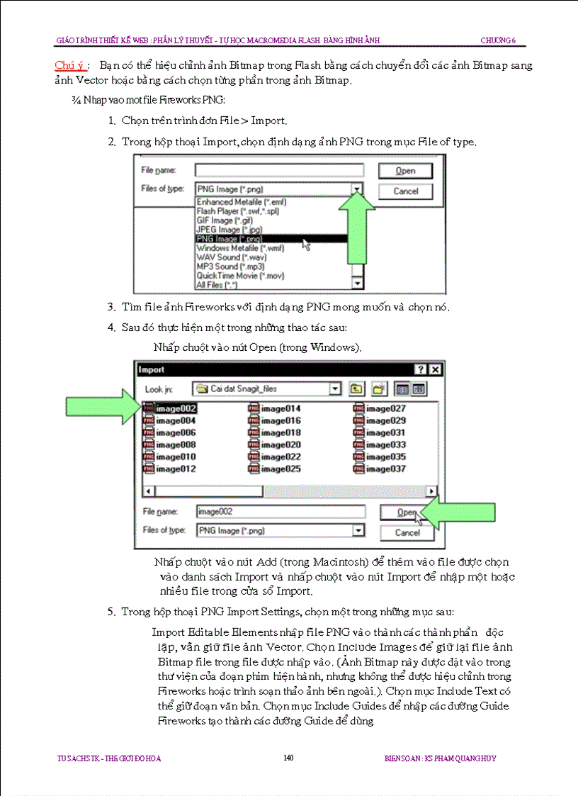 image for page Chương 6 Cách dùng ảnh nhập vào