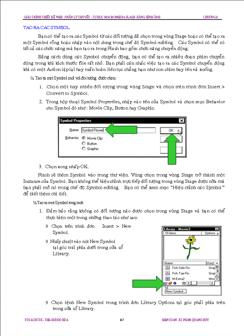 image for page Chuong 8 Cach dung cac Symbol va Instance