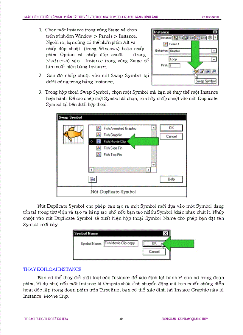 image for page Chuong 8 Cach dung cac Symbol va Instance