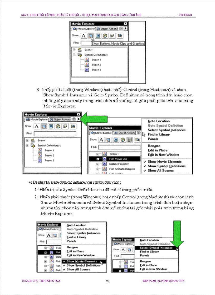 image for page Chuong 8 Cach dung cac Symbol va Instance