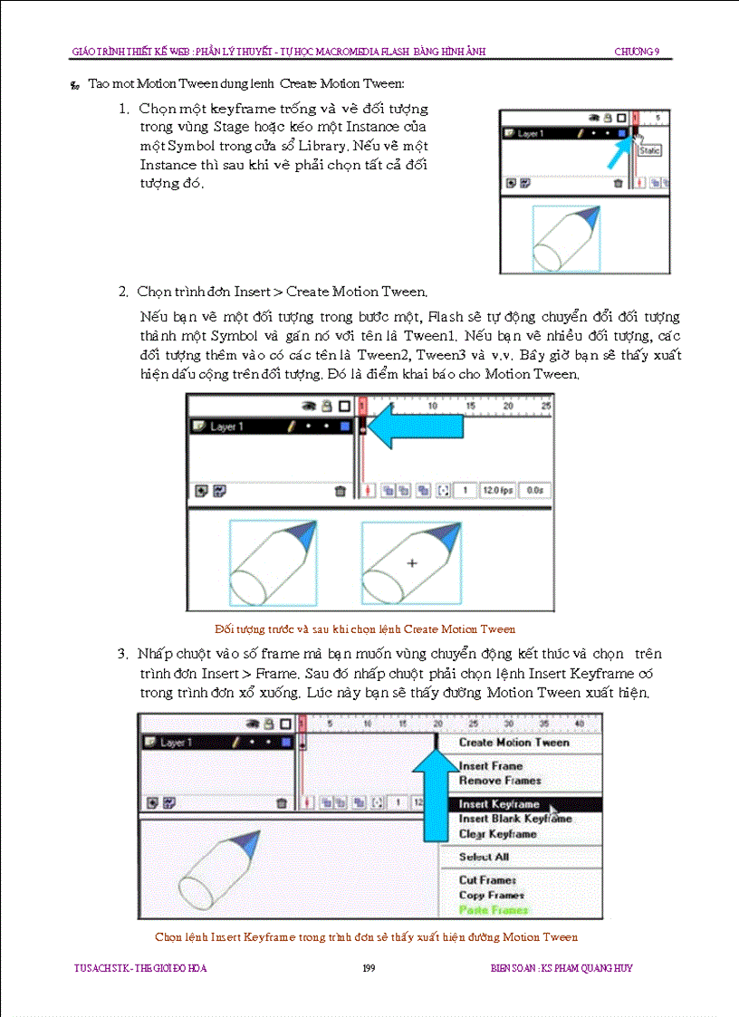 image for page Chuong 9 Cach tao cac Animation
