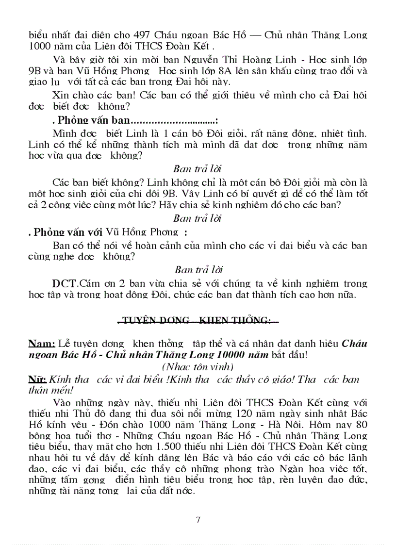 image for page Chương trình Đại hội cháu ngoan Bác Hồ