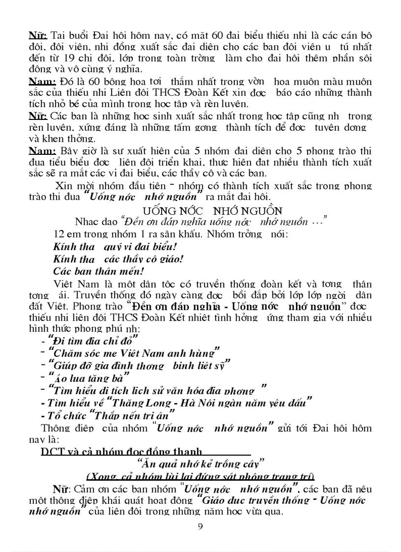 image for page Chương trình Đại hội cháu ngoan Bác Hồ