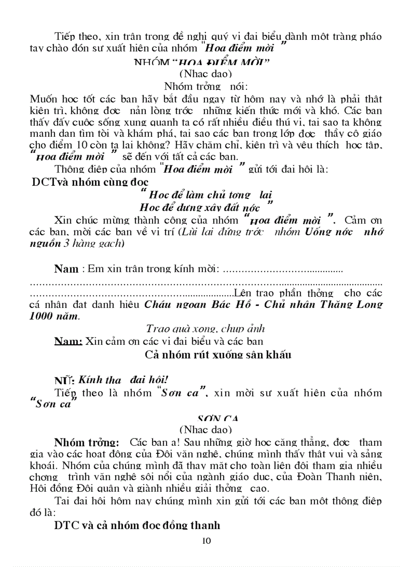 image for page Chương trình Đại hội cháu ngoan Bác Hồ