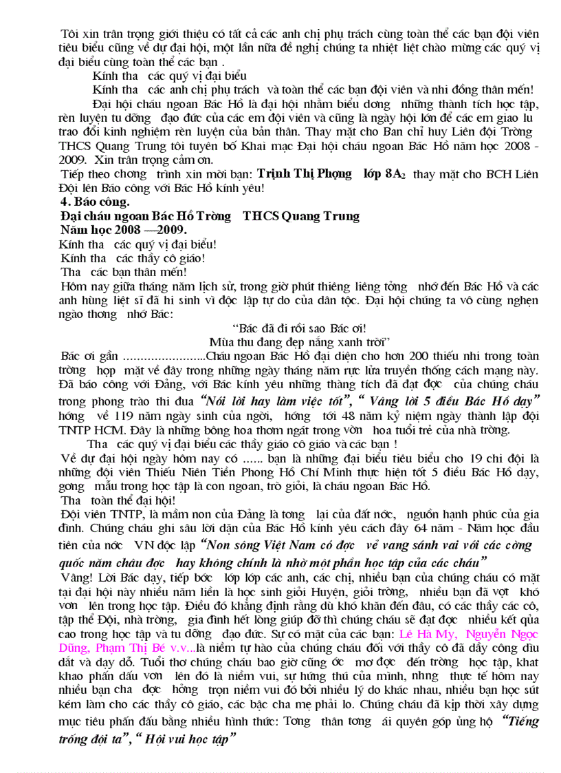 image for page Chuong trinh dai hoi CNBH namhoc 2009 2010