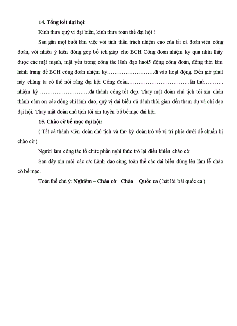 image for page Chuong trinh dai hoi cong doan