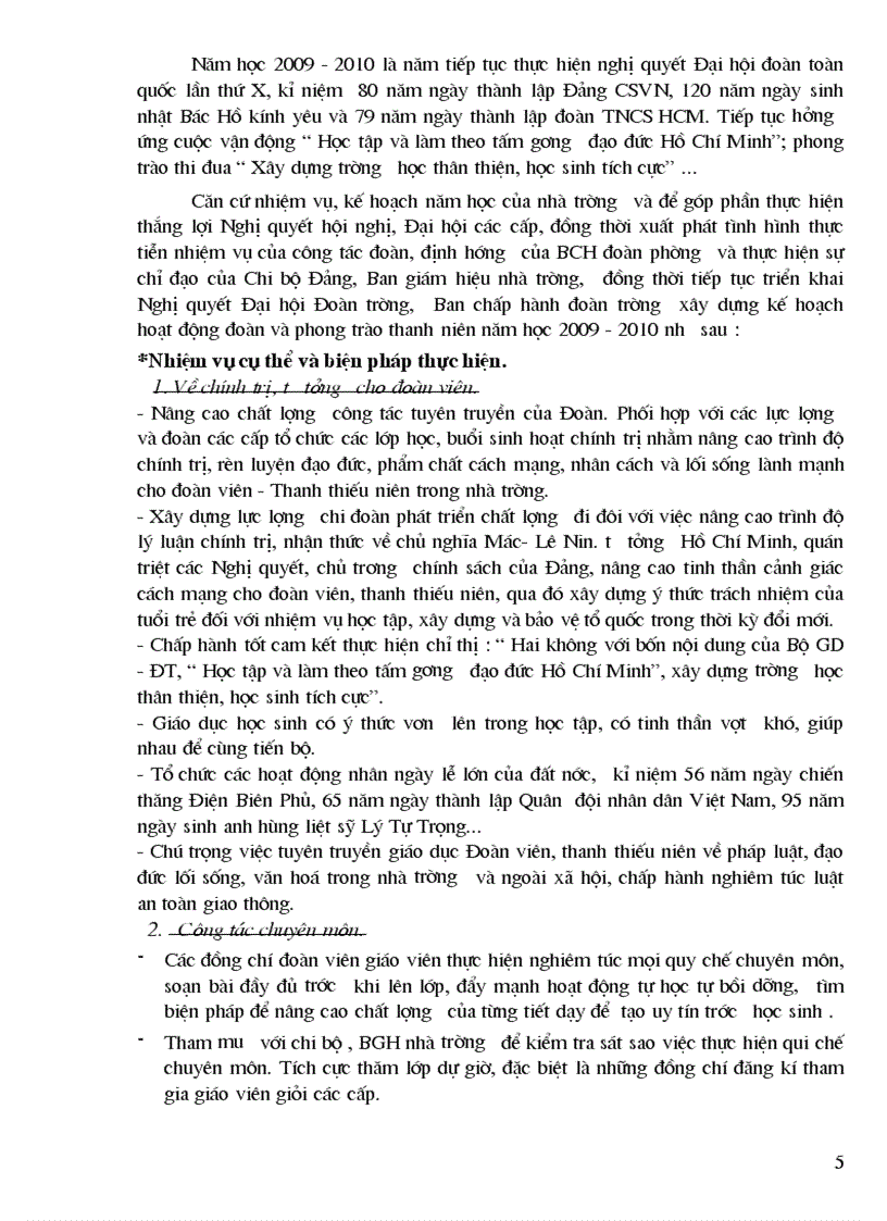 image for page Chuong trinh dai hoi doan 2009 2010