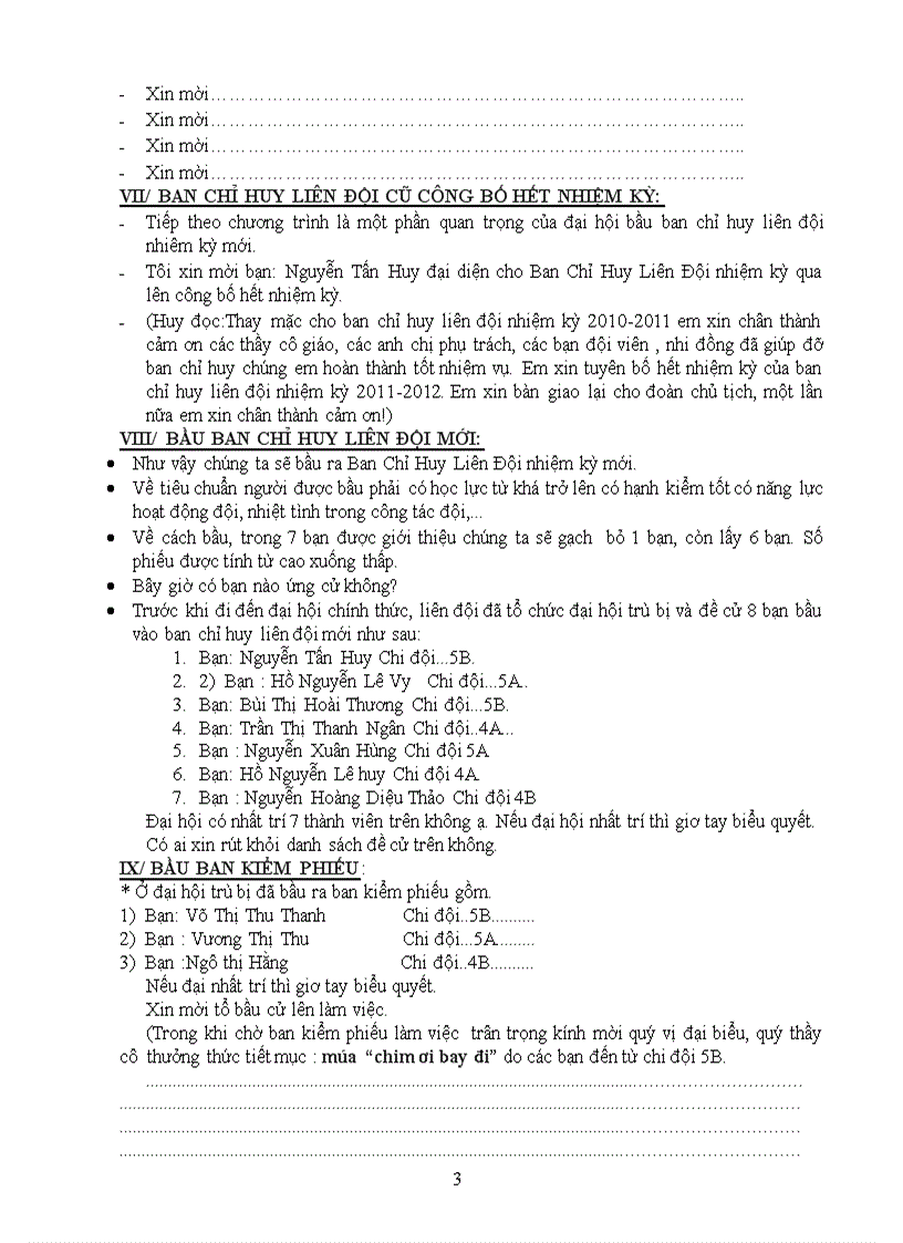 image for page Chương trinh đại hội Đội TNTP HCM