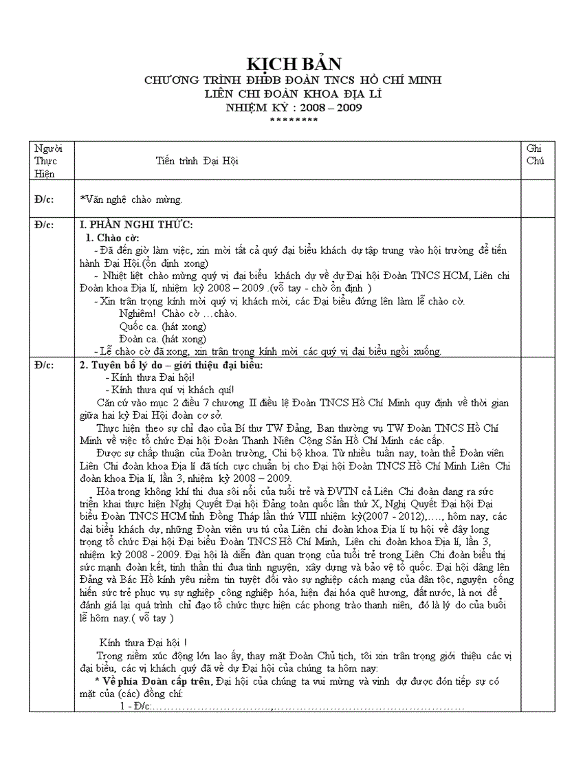 image for page Chuong trinh dai hoi lien chi doan