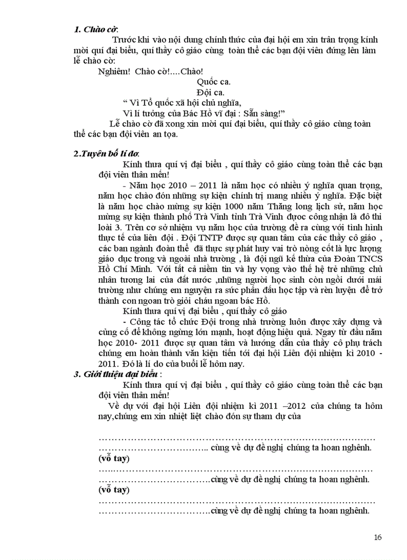 image for page Chuong trinh dai hoi lien doi 1