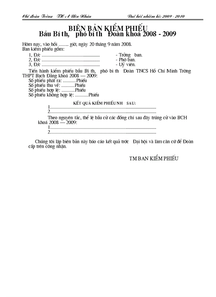 image for page Chuong trinh DH Chi Doan 2009 2010