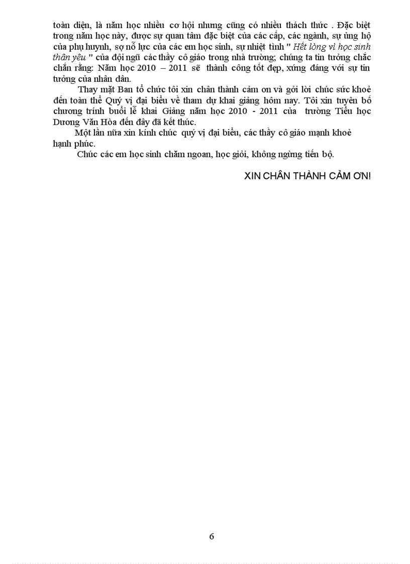 image for page Chương trình khai giảng chi tiết