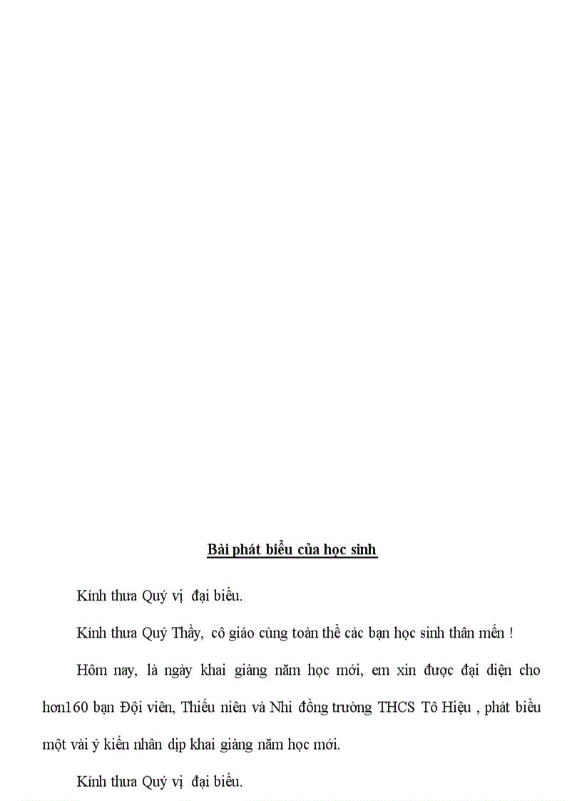 image for page Chương trình khai giảng Đầy đủ