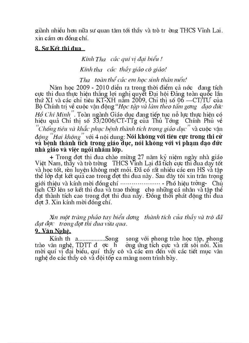 image for page Chương trình kỷ niệm ngày nhà giáo VN 20 11