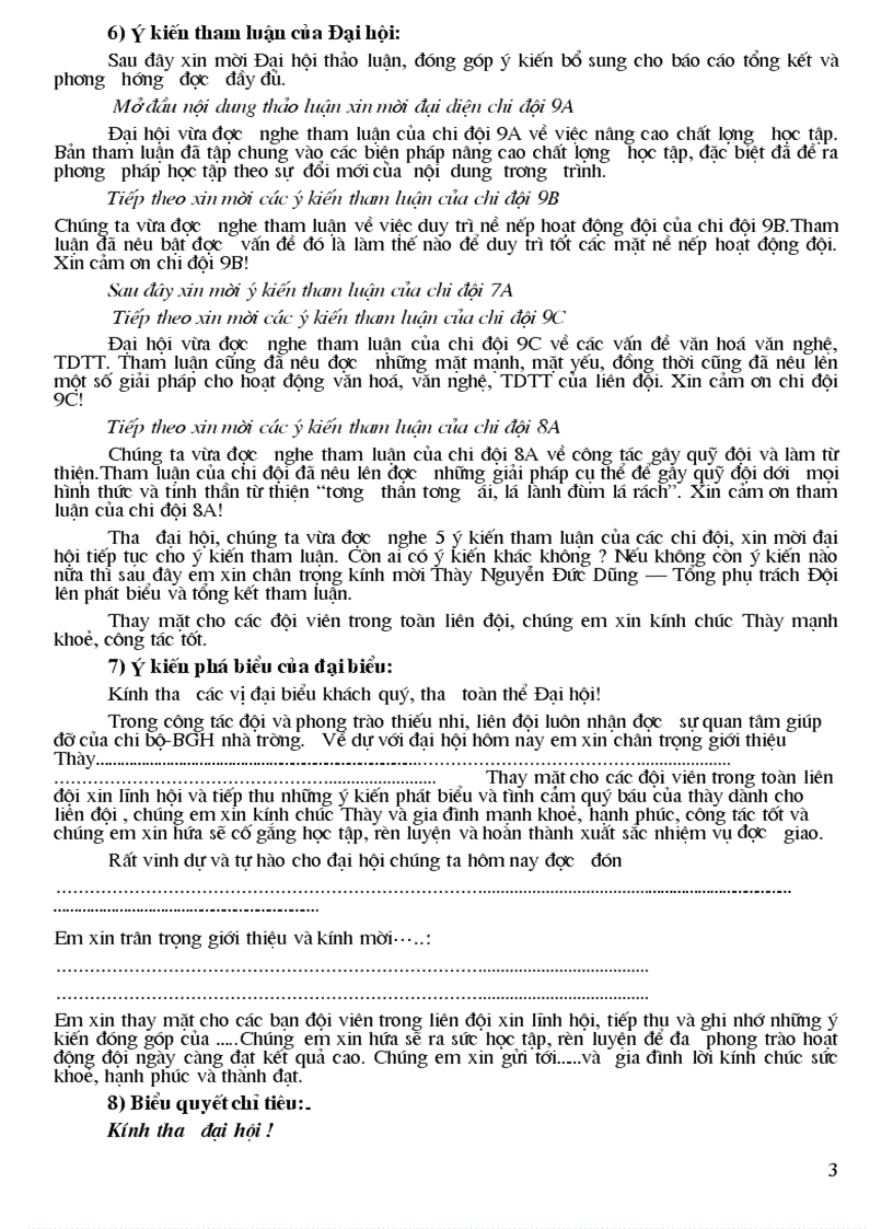 image for page Chương trình nội dung đại hội chi đội liên đội