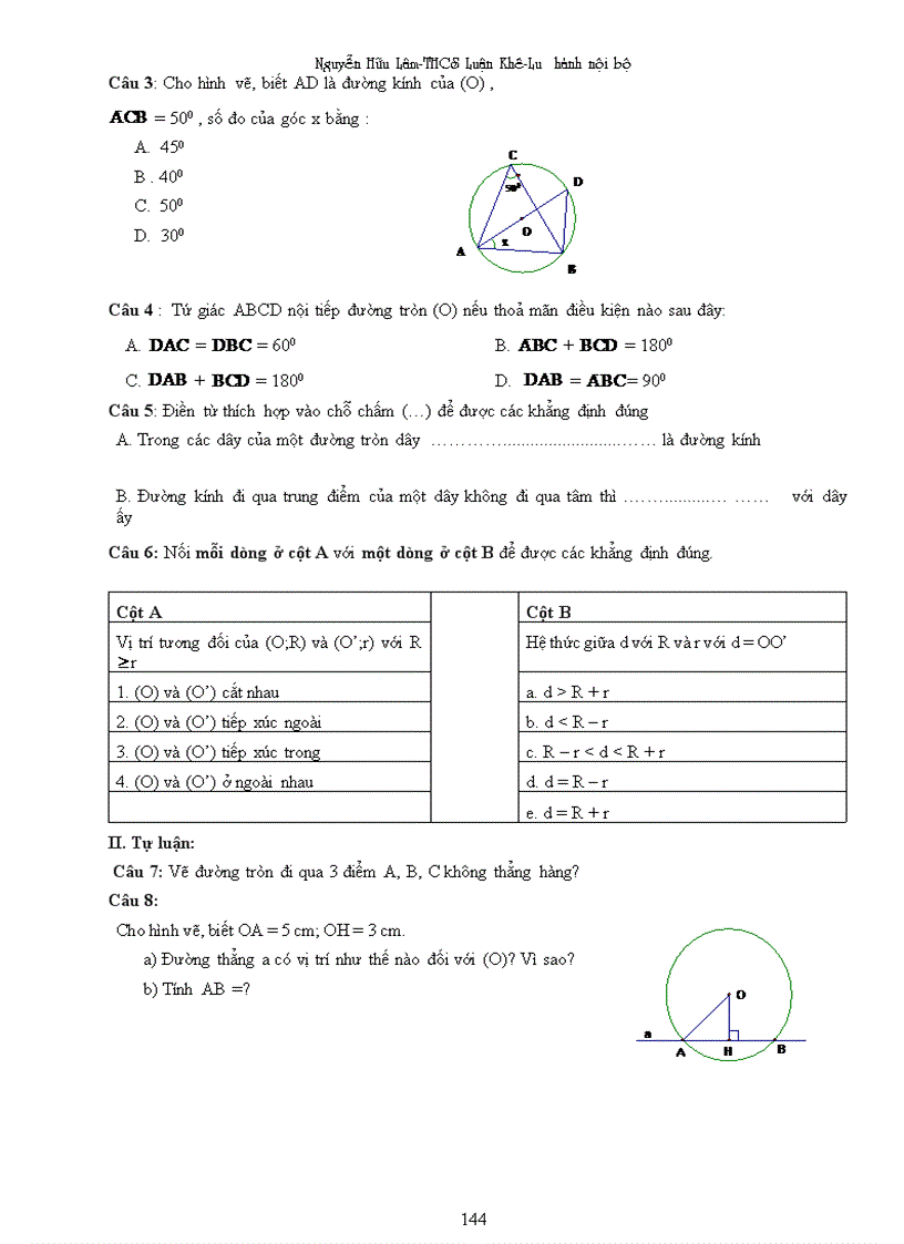 image for page Chuong trinh on tap cho hoc sinh yeu kem