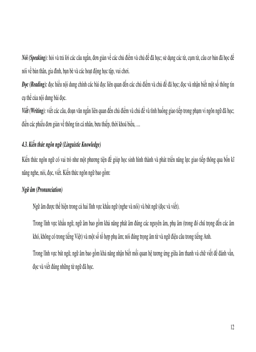 image for page Chương trình thí điểm Tiếng Anh tiểu học