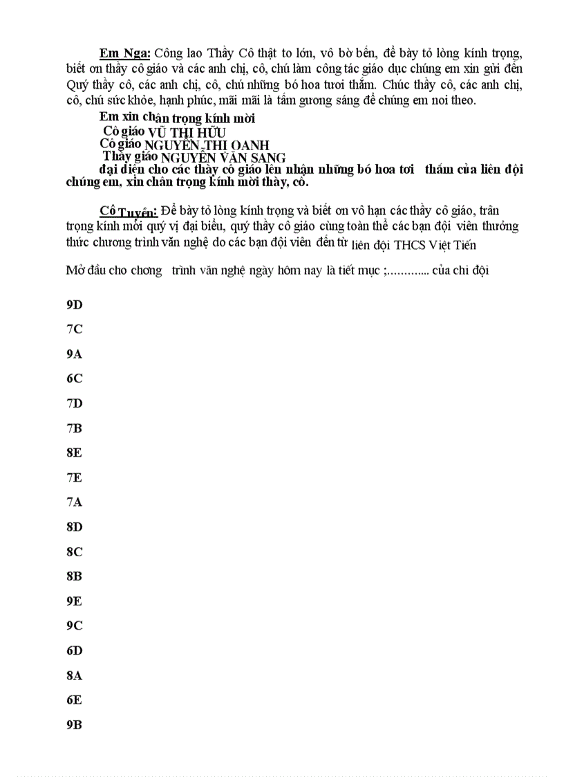 image for page Chuong trinh to chuc 20 11 2008