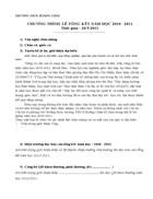 Chương trình tổ chức lễ bế giảng năm học