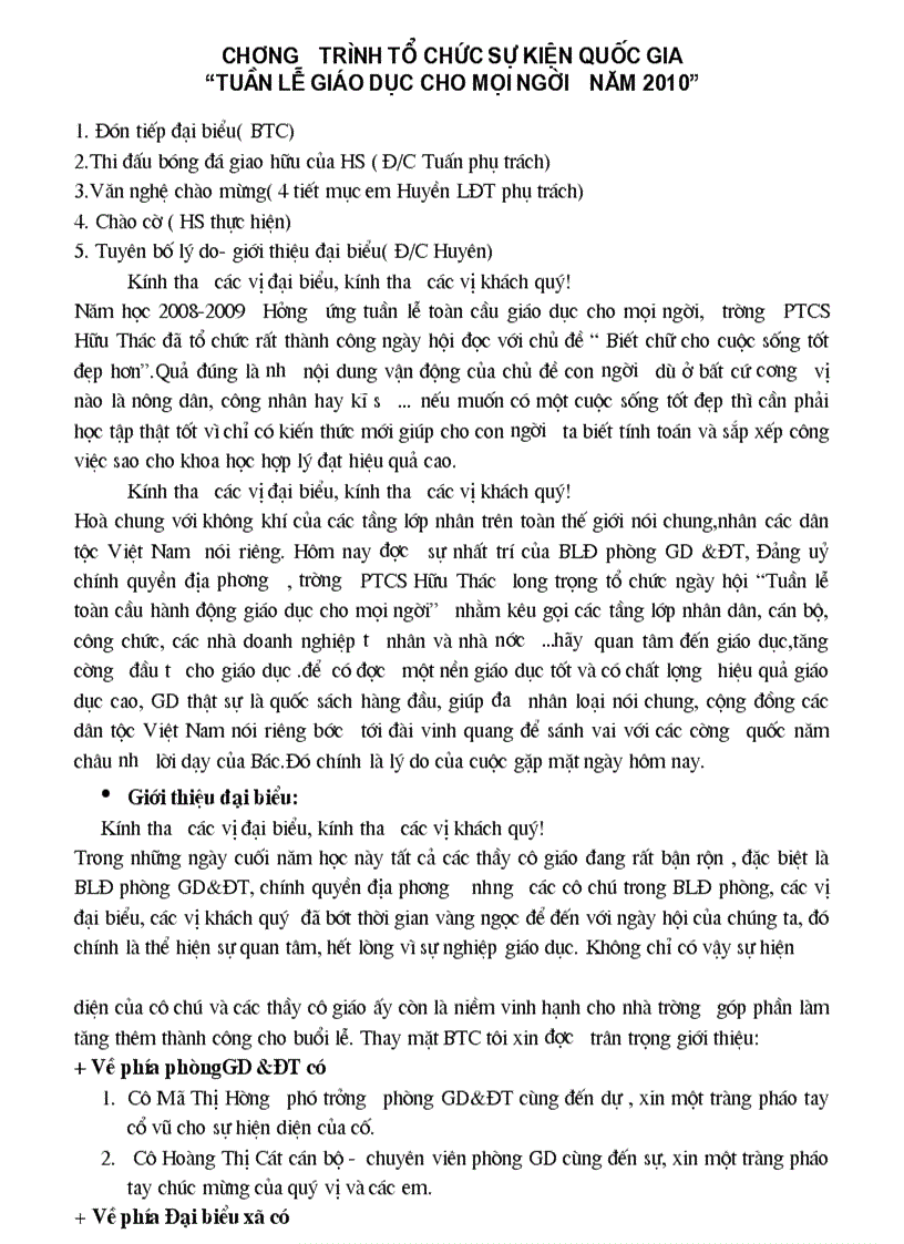 image for page Chuong trinh to chuc tuan le giao duc chi tiet