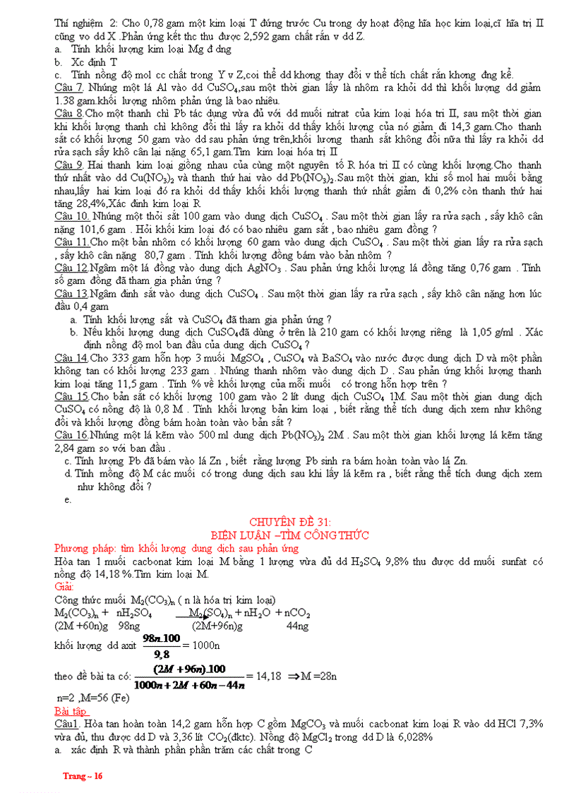 image for page Chuyên đề bồi dưỡng hóa cực hay