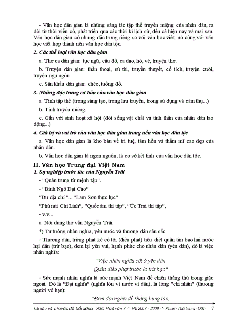 image for page Chuyên đề bồi dưỡng Ngữ văn 7